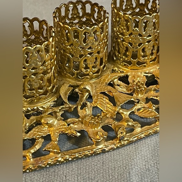 Vintage Lipstick Holder with Flowers and Birds - Picture 2 of 5